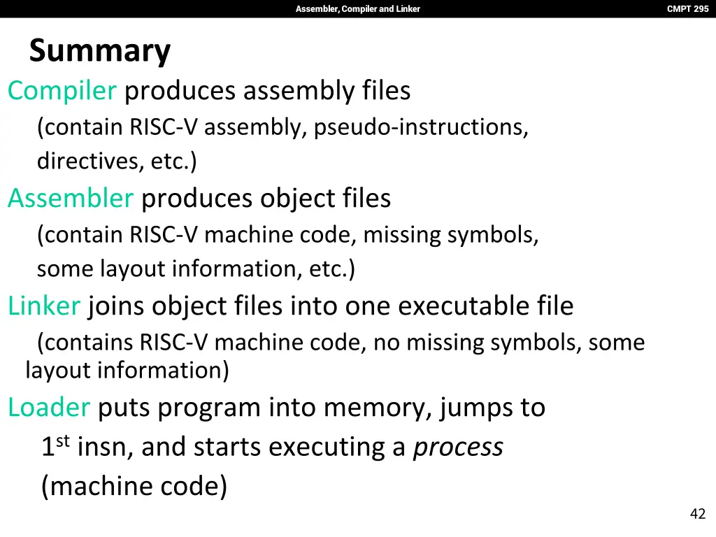 assembler compiler and linker 40