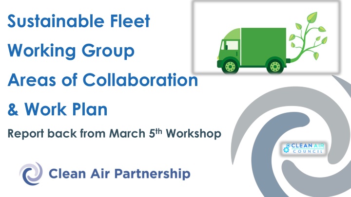 sustainable fleet working group areas