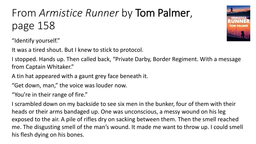 from armistice runner by tom palmer page 158