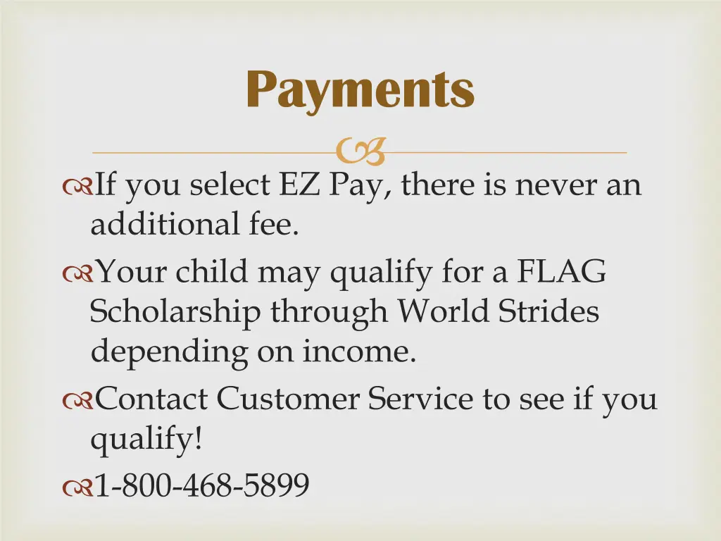 payments