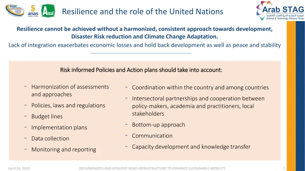resilience and the role of the united nations