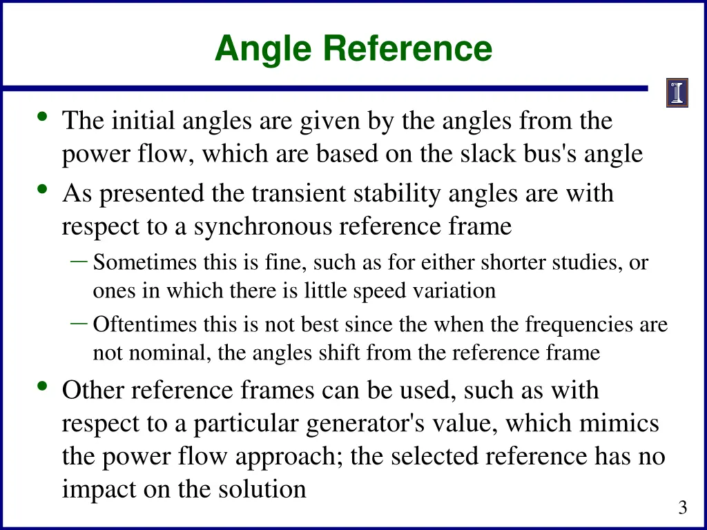 angle reference