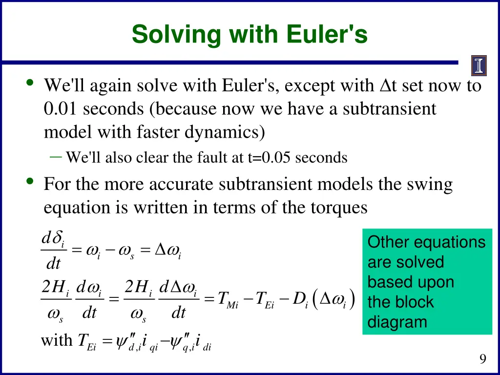 solving with euler s