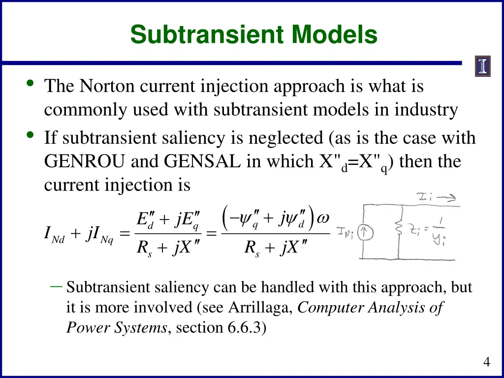 subtransient models