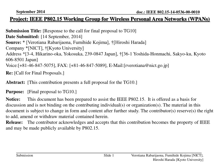 september 2014 project ieee p802 15 working group