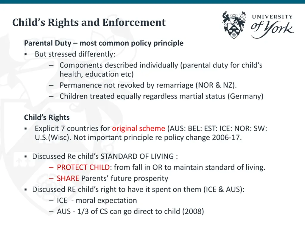 child s rights and enforcement