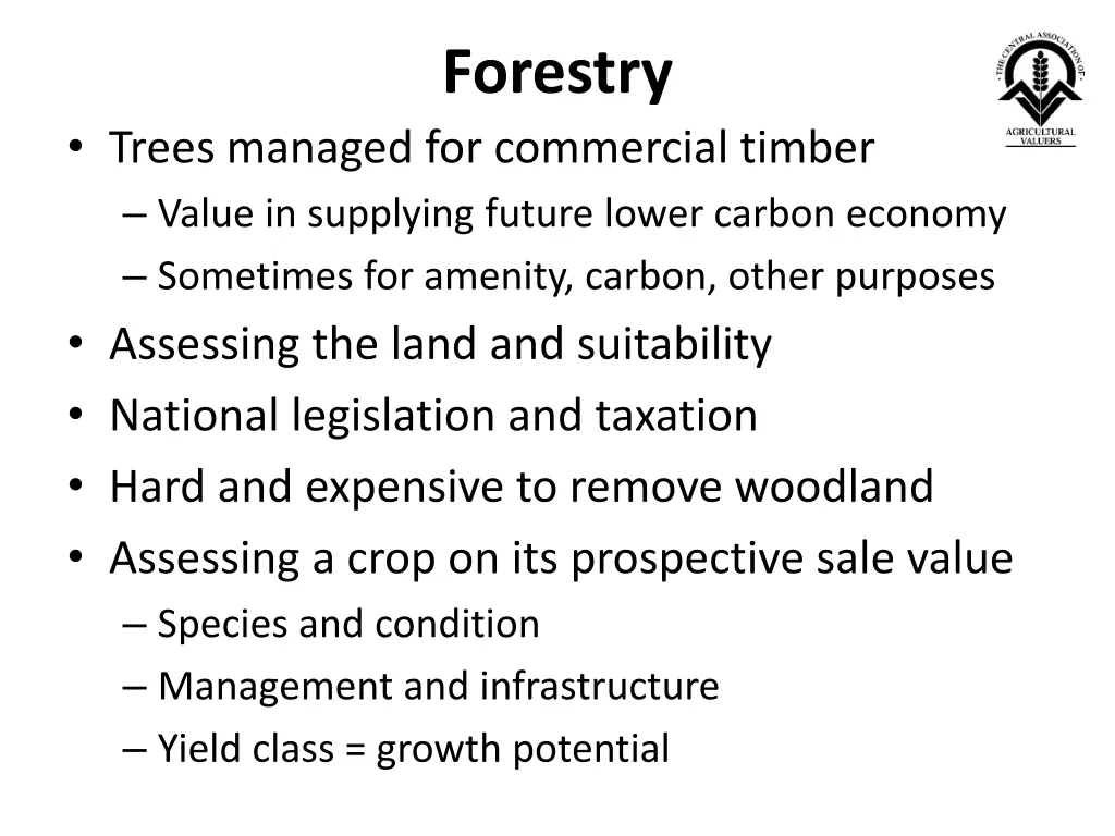 forestry