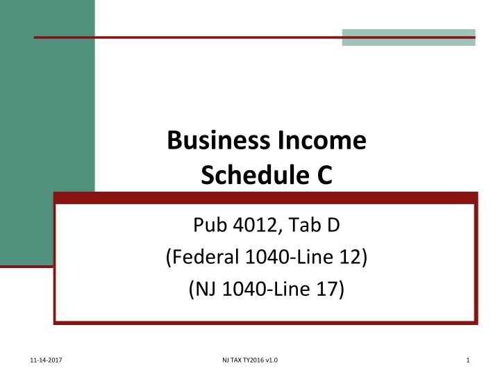 business income schedule c