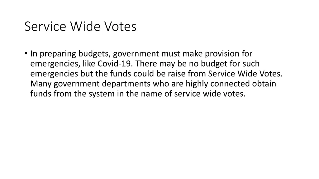 service wide votes