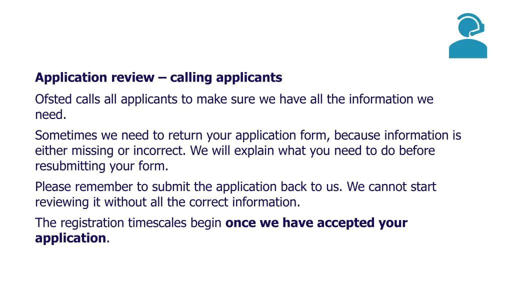 application review calling applicants