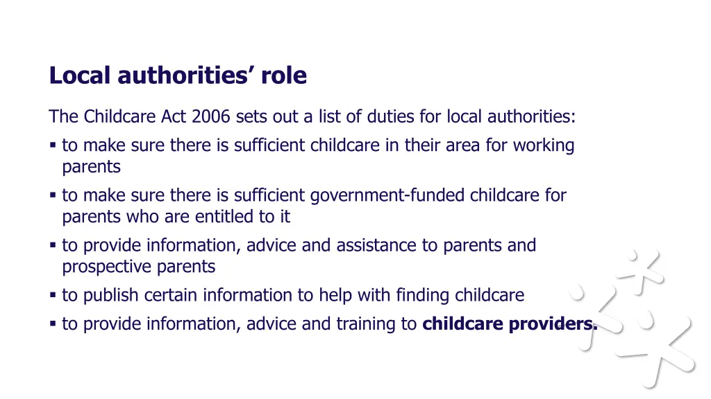 local authorities role