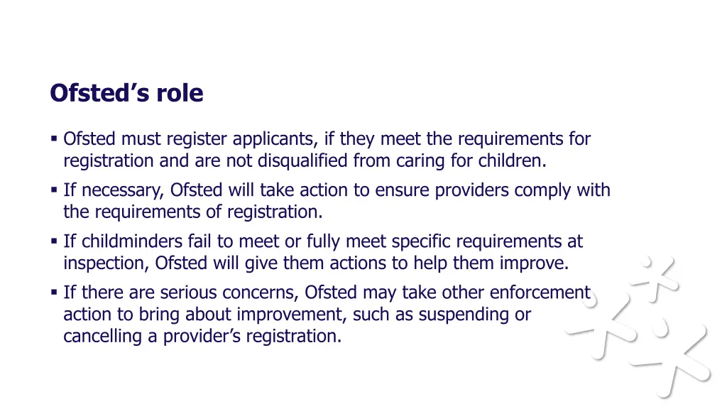 ofsted s role