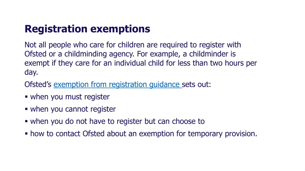 registration exemptions