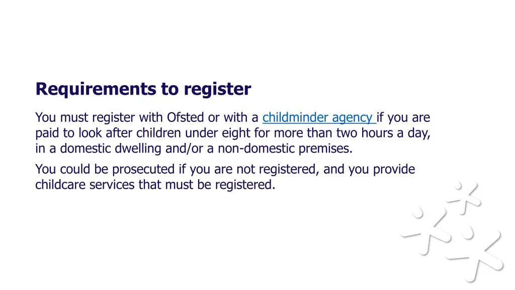 requirements to register
