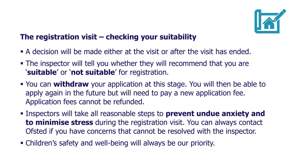 the registration visit checking your suitability 1