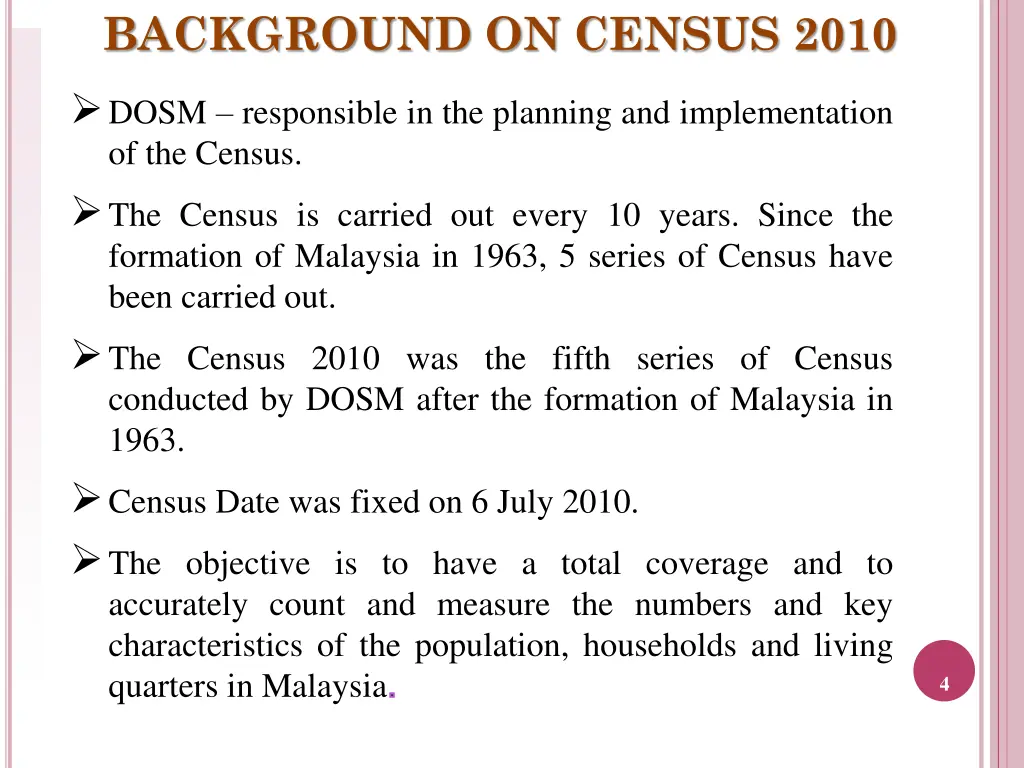 background on census 2010