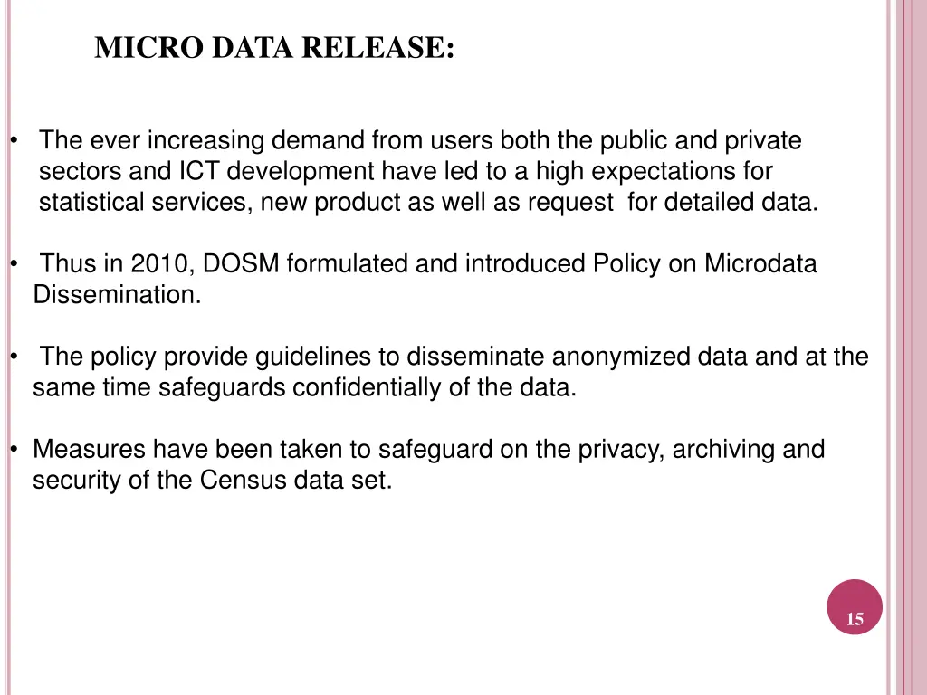 micro data release