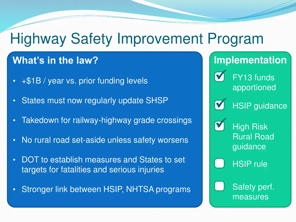 highway safety improvement program