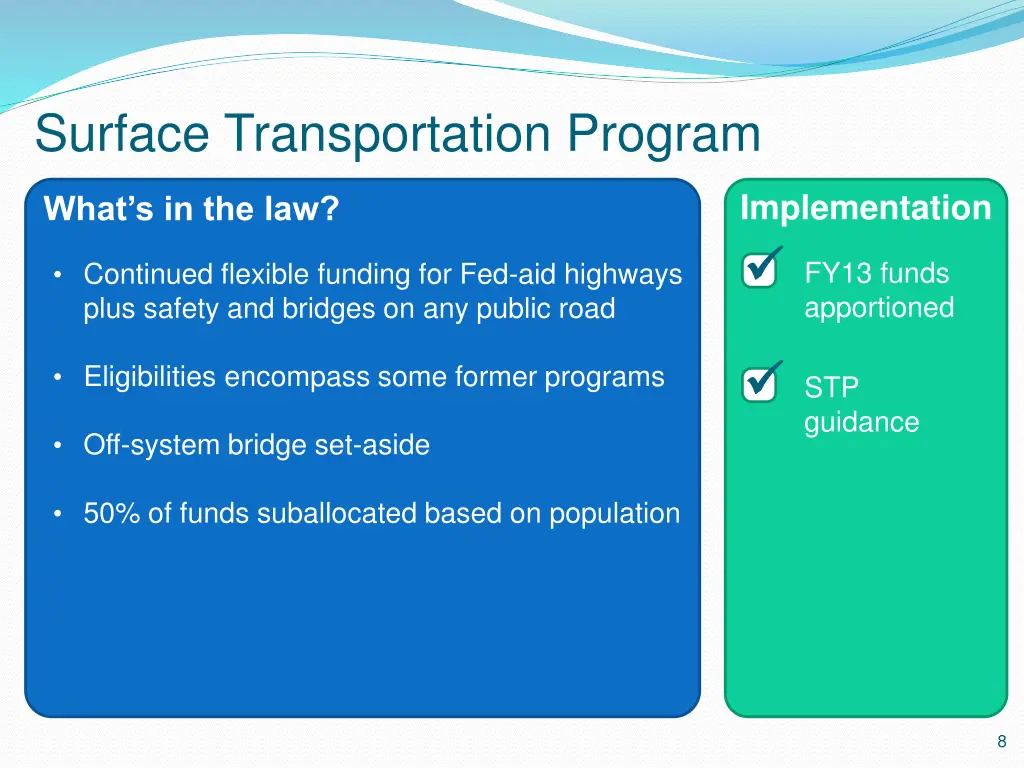 surface transportation program