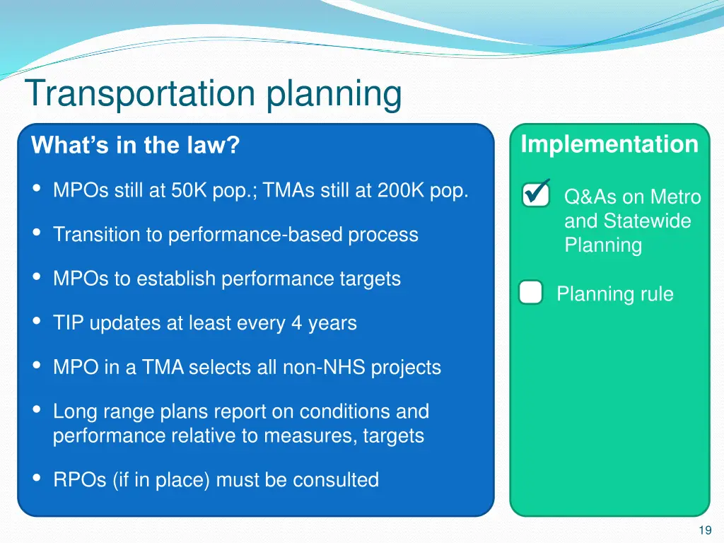 transportation planning