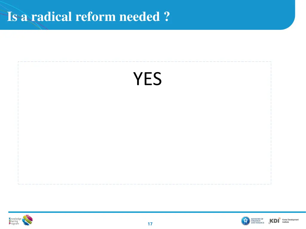 is a radical reform needed