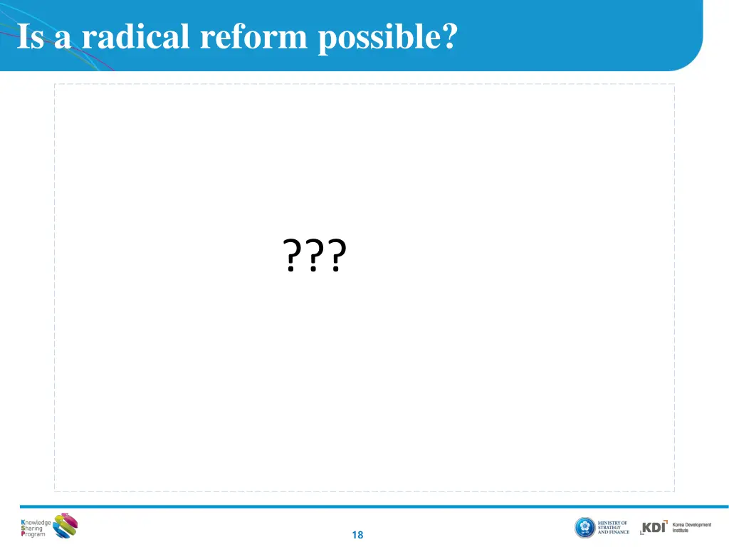 is a radical reform possible