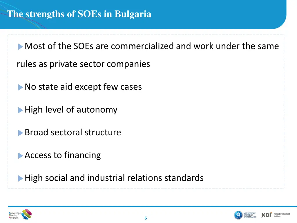 the strengths of soes in bulgaria