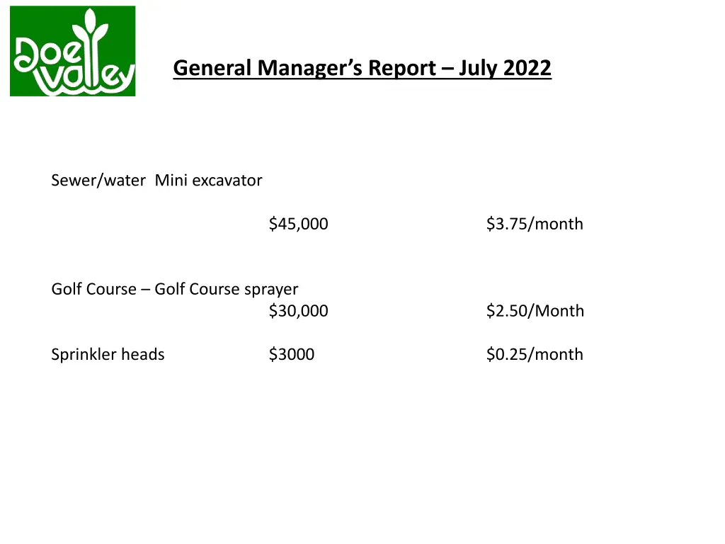 general manager s report july 2022 17