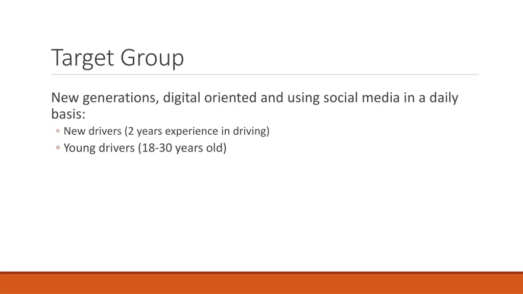 target group
