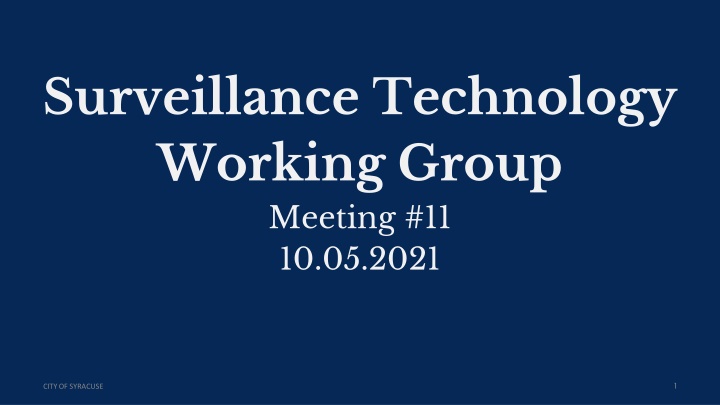 surveillance technology policy and data