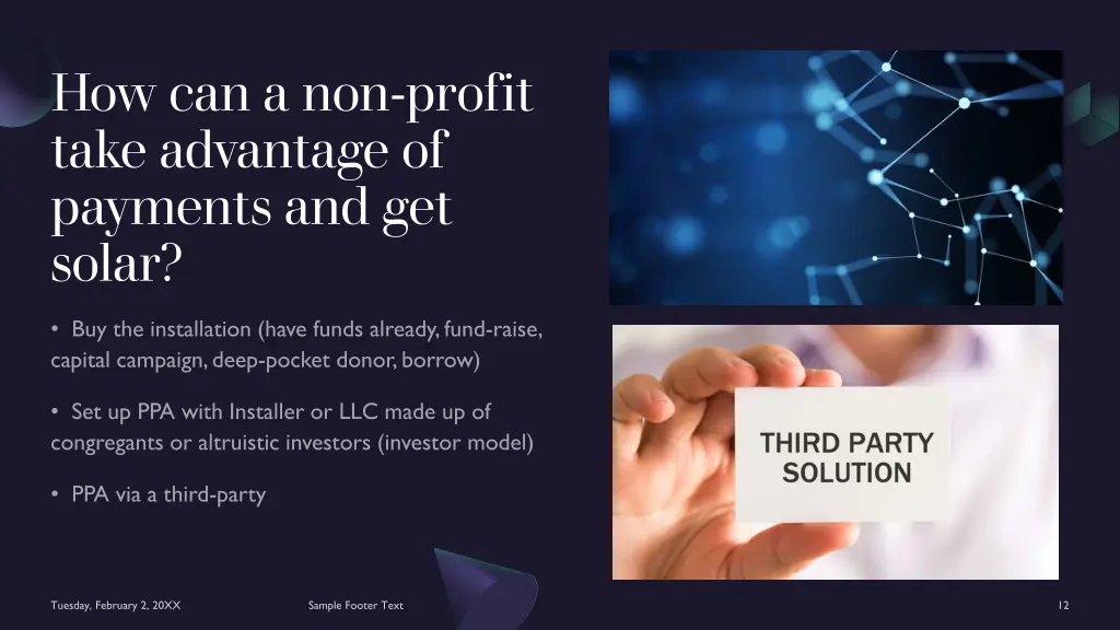 how can a non profit take advantage of payments