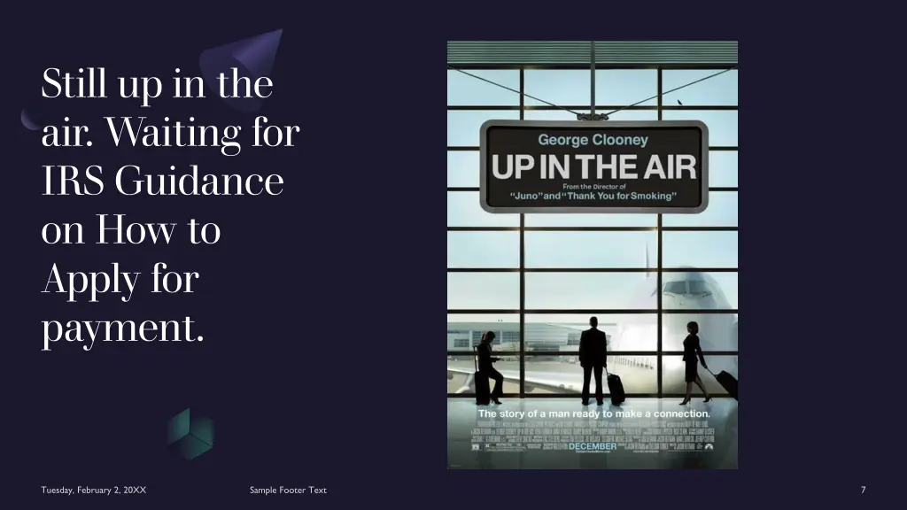still up in the air waiting for irs guidance