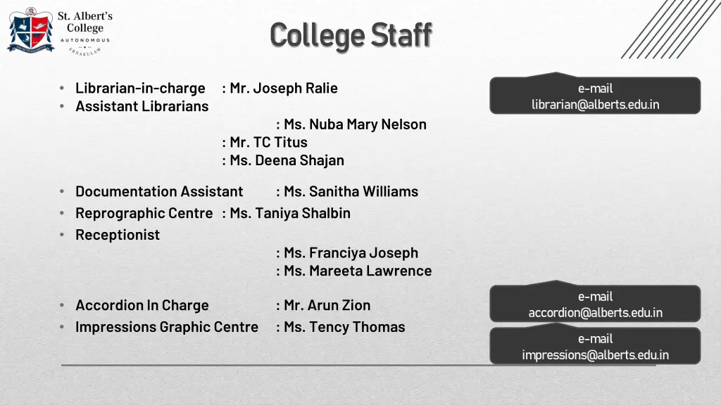 college staff