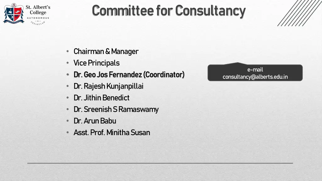 committee for consultancy