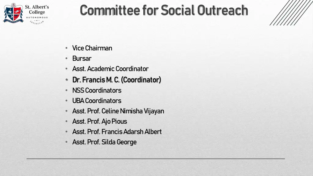 committee for social outreach