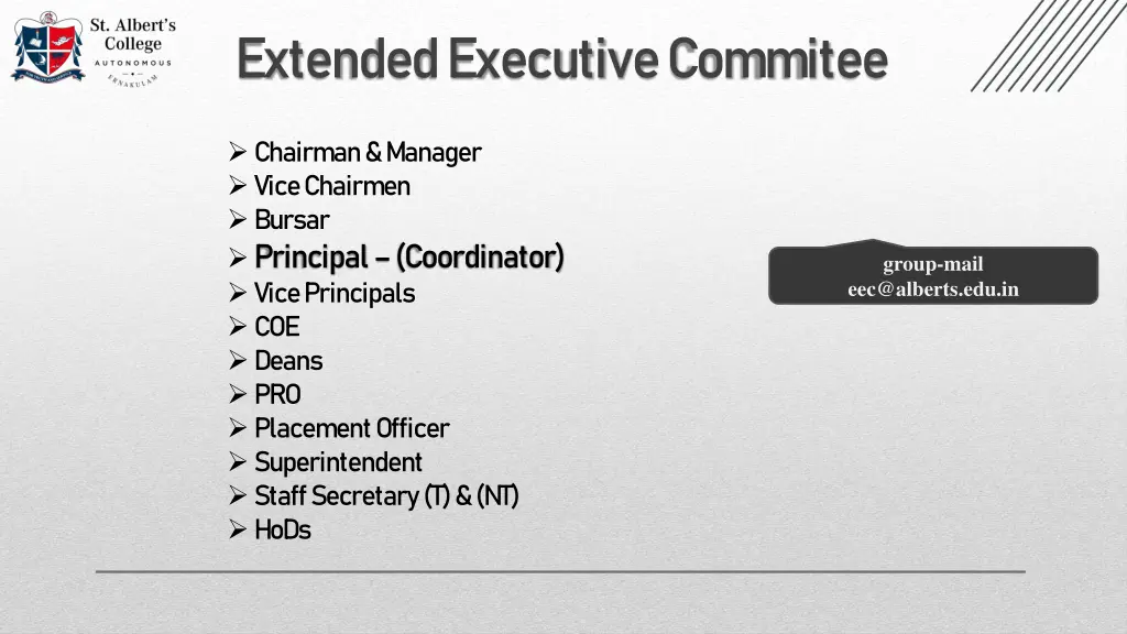 extended executive commitee