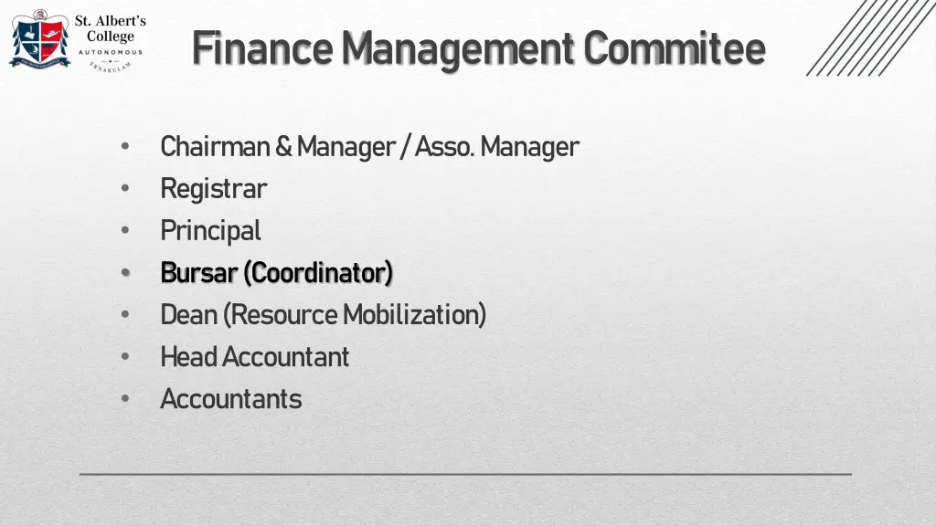 finance management commitee