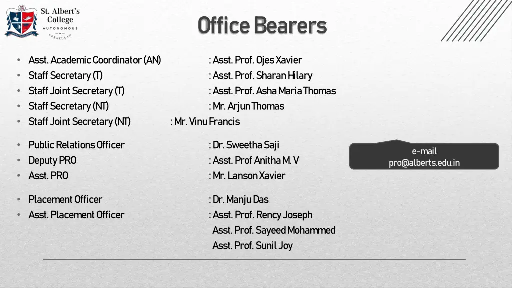 office bearers 1