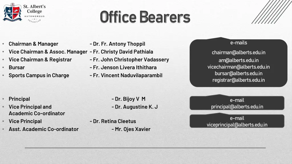 office bearers