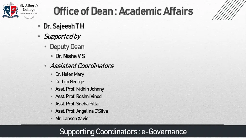 office of dean academic affairs