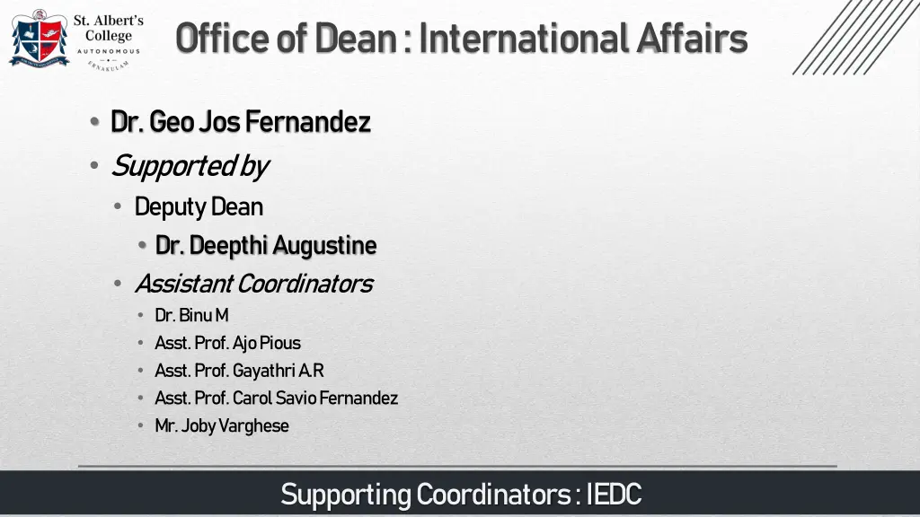 office of dean international affairs