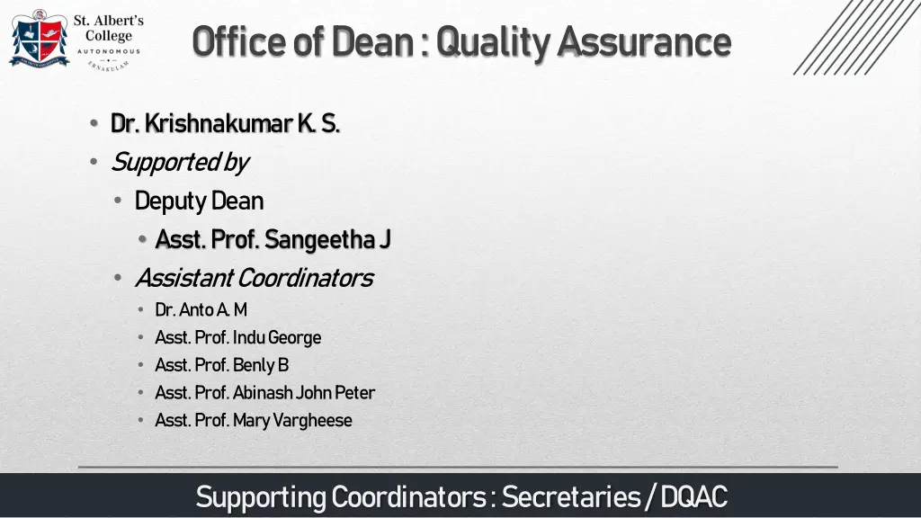 office of dean quality assurance