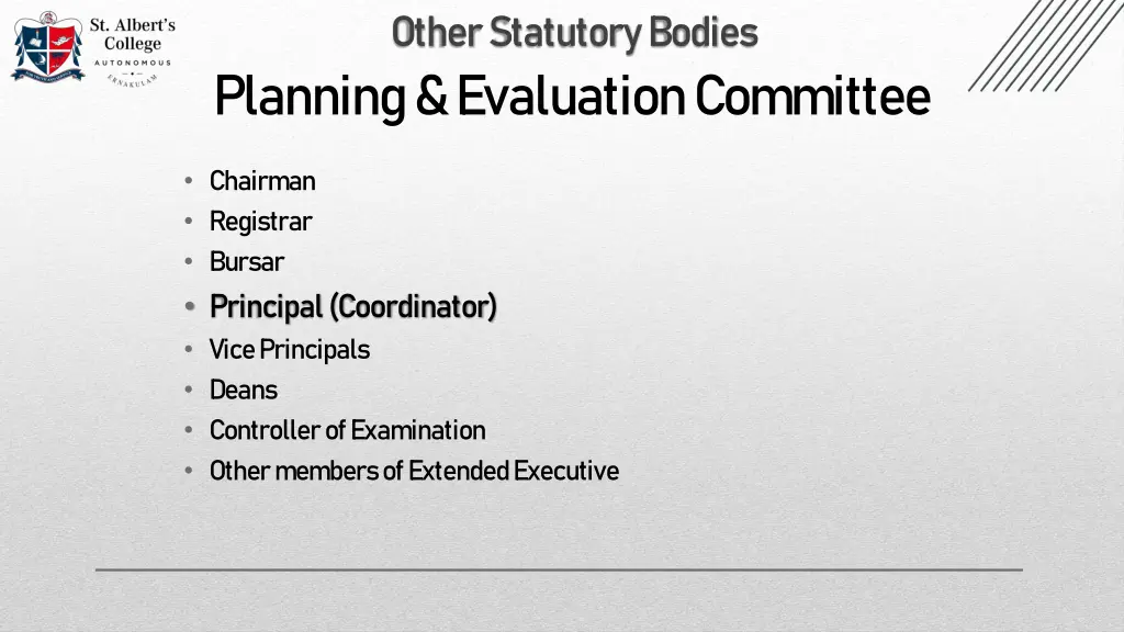 other statutory bodies planning evaluation