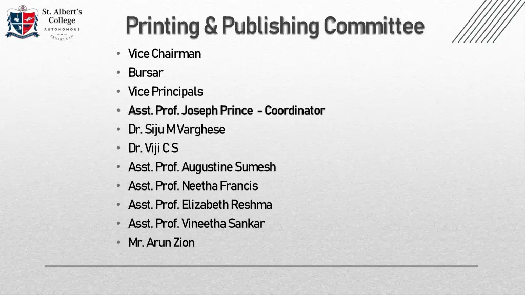 printing publishing committee