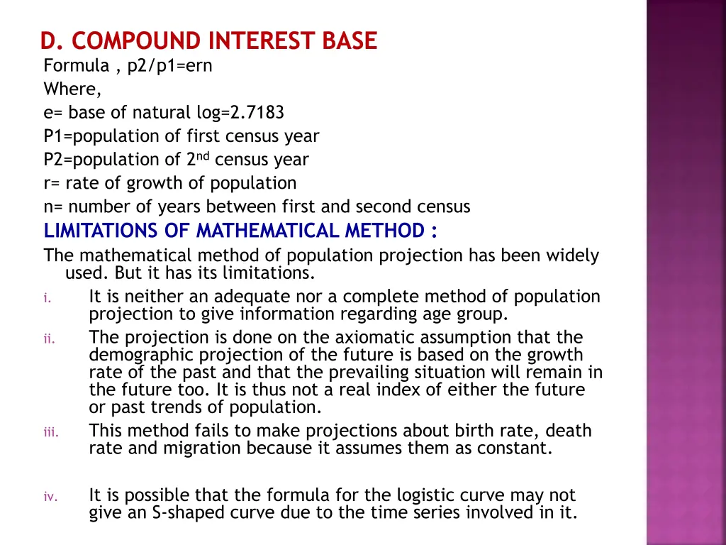 d compound interest base formula p2 p1 ern where