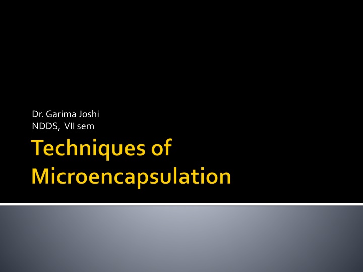 dr garimajoshi ndds vii sem
