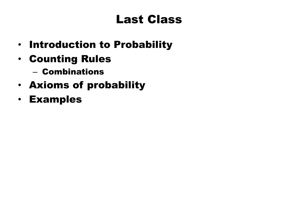 last class