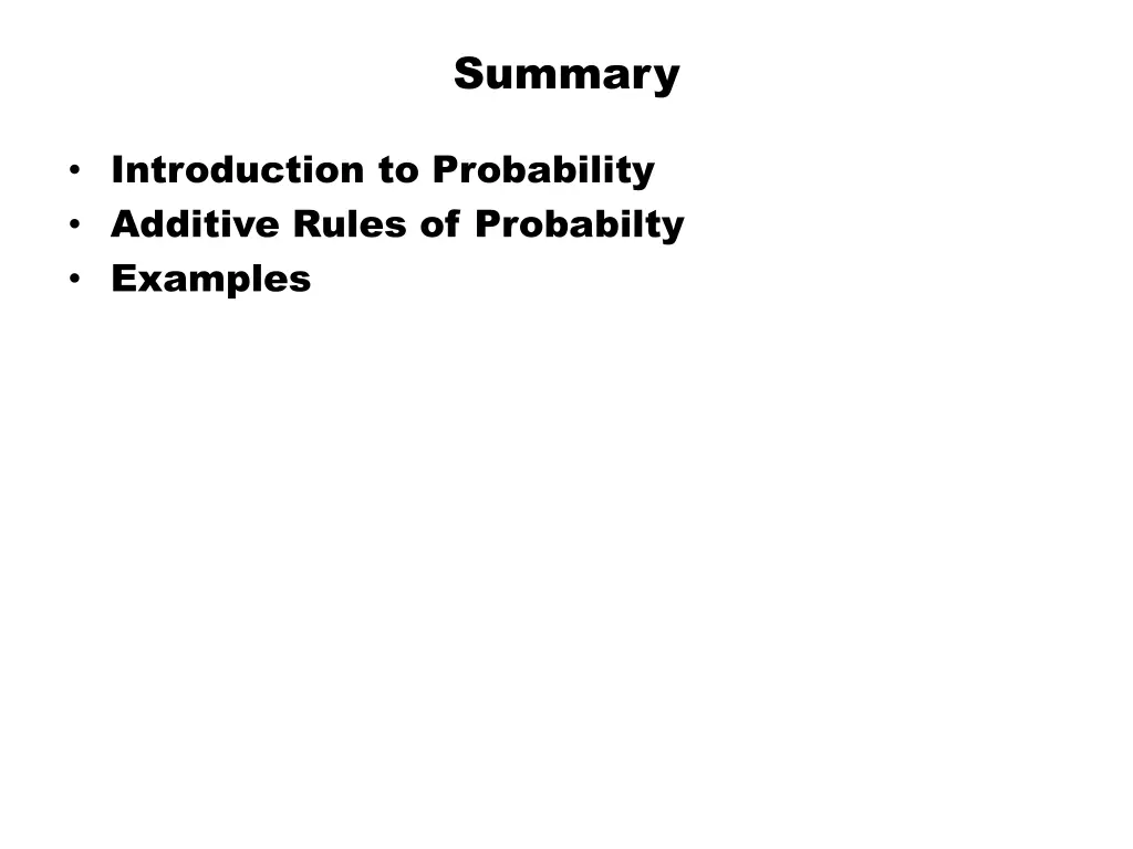 summary