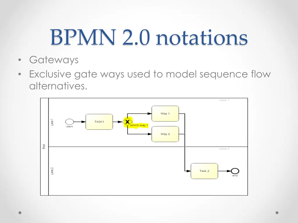 bpmn 2 0 notations gateways exclusive gate ways