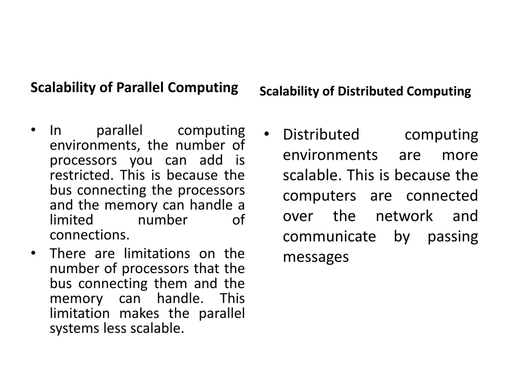 scalability of parallel computing